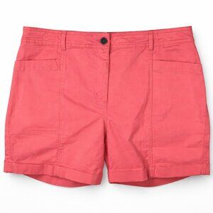 Boden Chino Shorts Coastal Hot Pink Utility Resort Style Size 14 NWT